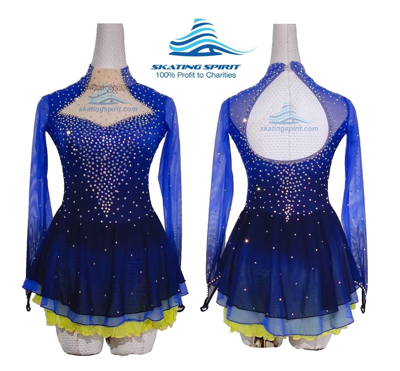 Maßgeschneiderte Mädchen Und Damen Eiskunstlauf Kleid, Tanzkostüm - Sd218 von SkatingSpirit