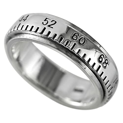 Damen Ring 925 Silber, Verlobungsring Silber Abgestufter Drehring Geschenke für Damen Frauen Freundin Größe 63 (20.1) von Skcess
