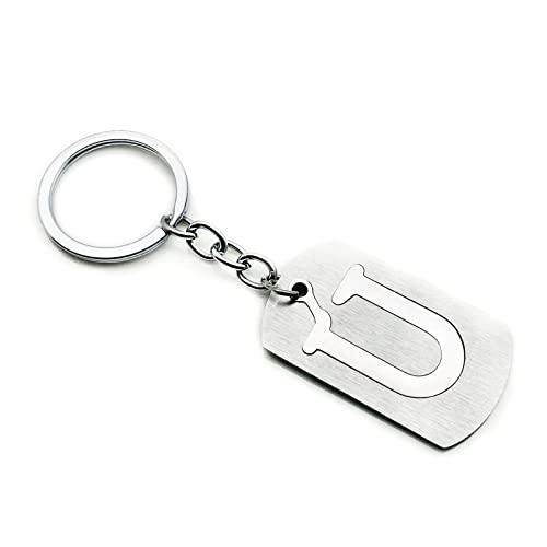 Mini Schlüsselanhänger Edelstahl, Schlüsselring Rostfrei Buchstabe U Schlüsselanhänger Silber 1 Pcs Keychain Schmuck Geschenk Mini Schlüsselanhänger Edelstahl, Schlüsselring Rostfrei Buchstabe U Schlüsselanhänger Silber 1 Pcs Keychain Schmuck Geschenk von Skcess