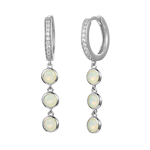 Ohrringe Silber 925 Hängend Vintage, Ohrringe Damen Modern Silber Opal Ohrringe Vintage Geschenk für Geburtstagsfeier von Skcess