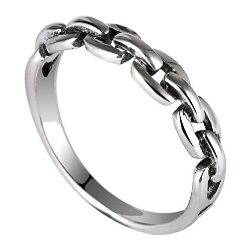 Ringe Set Silber, Verlobungsring Silber Kette Geschenke für Damen Frauen Freundin Größe 54 (17.2) von Skcess