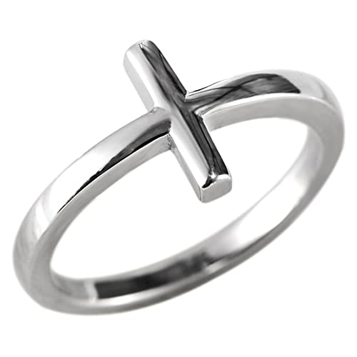 Rings Sterlingsilber, Ring Damen Silber Kreuzen Geschenke für Damen Frauen Freundin Größe 58 (18.5) von Skcess