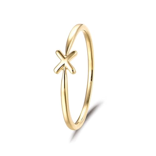 Skcess 9 Karat Gelbgold Engagement Ring, Ring Damen FormxRinge Frauen Größe 63 (20.1) von Skcess