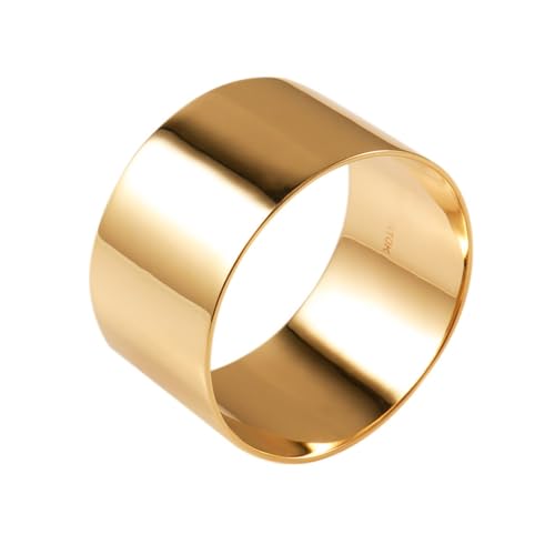 Skcess 9 Karat Gelbgold Männer Ringe, Herrenringe Breite 12mm Größe 70 (22.3) von Skcess
