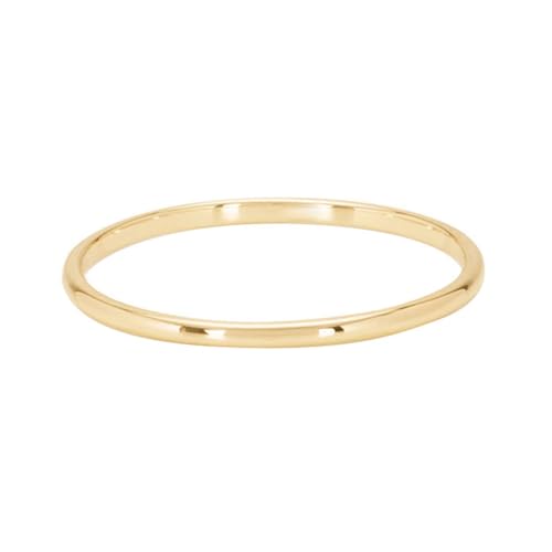 Skcess 9K Gelbgold Partnerringe, Rund Damen Ringe Größe 47 (15.0) von Skcess