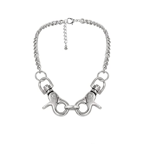 Skcess Gold Schmuck Kette, Multilayer Halskette Gold Silber Vergoldet Hummerschere Geburtstagsgeschenk Frauen Halskette von Skcess