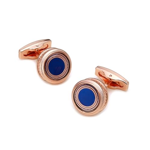 Skcess Manschettenknöpfe Für Herren Roségold, Manschettenknöpfe Runden Legierung Manschettenknöpfe Herren 27X17X17 MM von Skcess