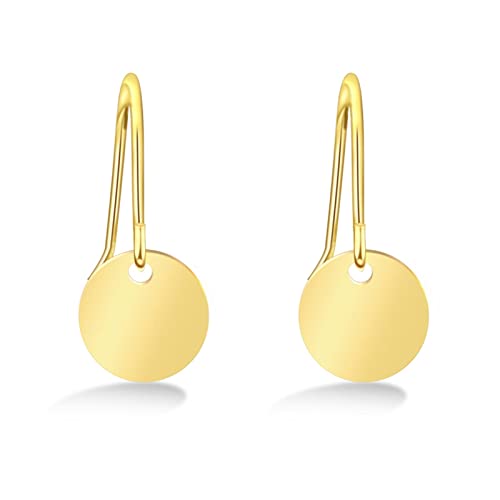 Skcess Ohringe Mädchen Gold, Tropfenohrringe Silber Ohrringe Silber 925 Runden Mädchen Geschenke von Skcess