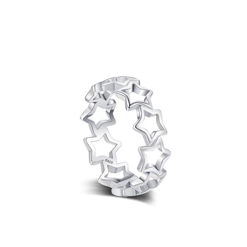 Skcess Ringe Frauen 925 Sterlingsilber, Ringe Frauen Ohne Edelstein Augenform Größe 57 (18.1) von Skcess