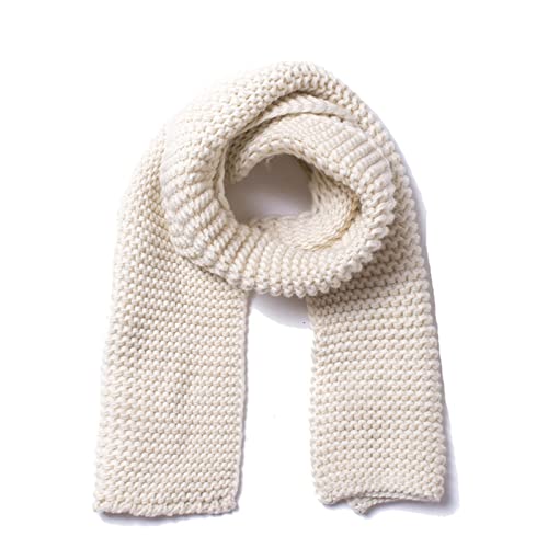 Skcess Schal Beige Herbst, Scarf for Women Acryl Grob Gestrickt Damen Schal Winter 180X30CM(71X12In) von Skcess