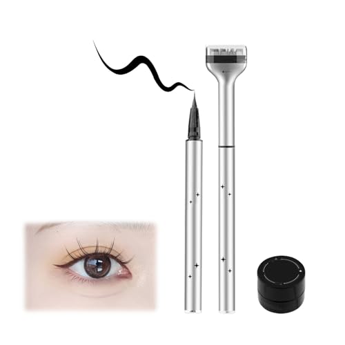 2024 Neue Unterer Wimpernstempel, Wasserfeste Wimpern Stempel mit 0,01 mm Spitze Und Tinte, Untere Wimpernstempel Schnelles Augen-Make-Up-Tool, Lower Lash Stamp für Make-Up-Anfänger (Braun) von Skeadex