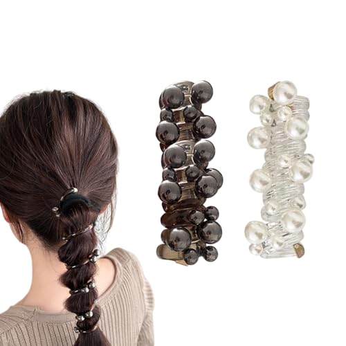 Telefondraht Haarbänder Für Kinder Haargummis Mädchen Spiral Haargummis Haarbänder Aus Geflochtenem Telefondraht Colorful Telephone Wire Hair Bands für Mädchenn und Damen (H) von Skeadex