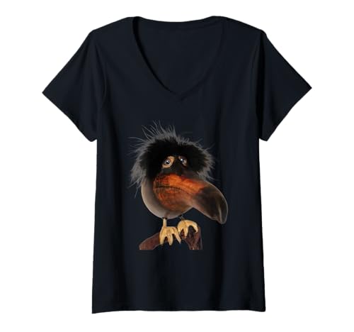 Damen Skebob Meme T-Shirt mit V-Ausschnitt Damen Skebob Meme T-Shirt mit V-Ausschnitt von Skebob Bird Memes