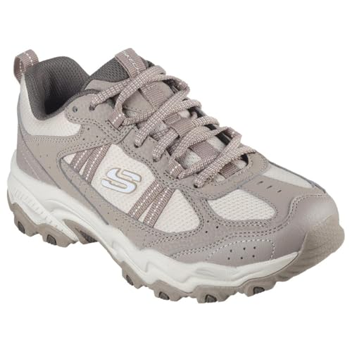 Skechers Damen Sneakers Stamina at Grau | Bequeme, Robuste Freizeitschuhe mit Schnürung und Gepolsterter Sohle | Größe 38 EU von Skecher Street