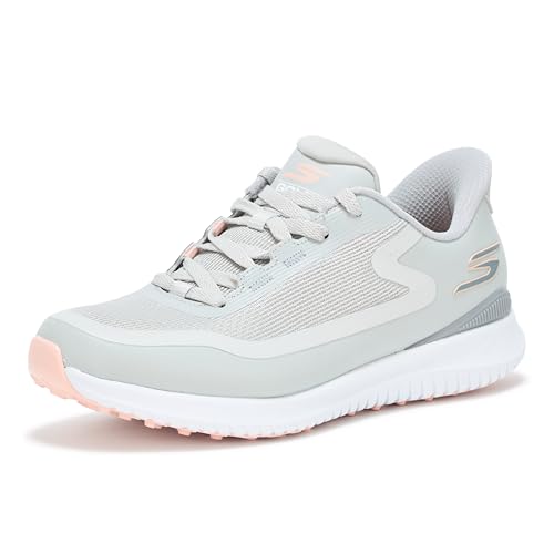 Skechers Damen Flight Slip-in Spikeless Golf Shoe Sneaker, GRAU, 40 EU von Skechers Go Golf