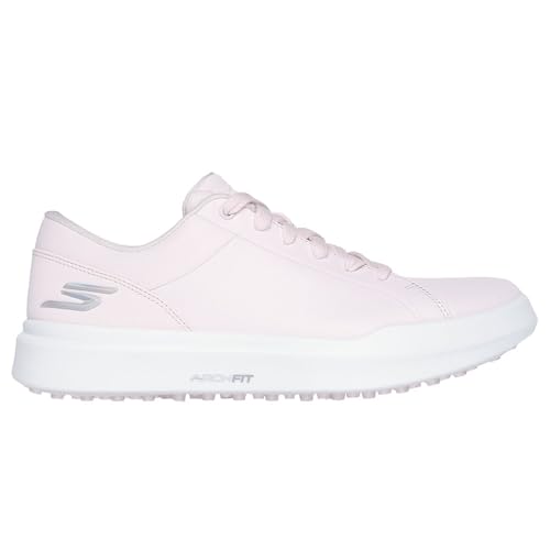 Skechers Go Golf Damen Drive 6 Arch Fit Leder-golfschuh, Entspannte Passform, Wasserdicht Sneaker, Pink, 40 EU von Skechers Go Golf