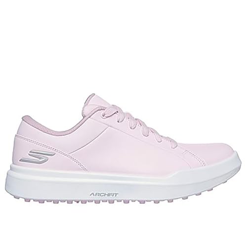 Skechers Go Golf Damen Drive 6 Arch Leather Relaxed Fit Waterproof Golf Shoe Sneaker, Pink, 42 EU von Skechers Go Golf