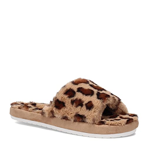 Skechers Modern Comfort Women's Damen Cozy Slide WILD Night Hausschuh, Tan Faux Fur, 35.5 EU von Skechers