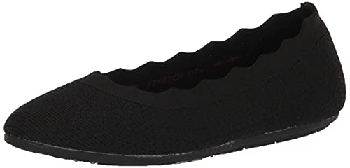 Skechers Damen Cleo 2.0 Love Spell Flacher Slipper, Black Knit, 38.5 EU von Skechers