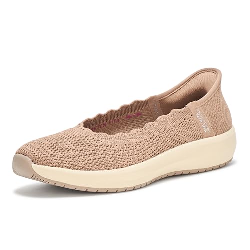 Skechers Modern Comfort Women's Damen Cleo-Swift Hands Free Slip-ins Flacher Slipper, Mokka, 42 EU von Skechers Modern Comfort Women's