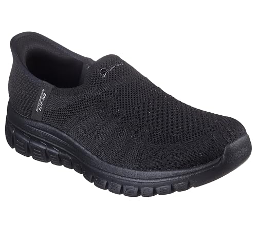 Skechers Modern Comfort Women's Damen Graceful-Mesh Move Hands Free Slip-ins Sneaker, Schwarz, 41.5 EU von Skechers Modern Comfort Women's