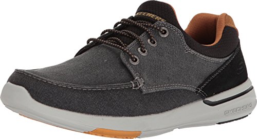 Skechers Herren Relaxed Fit-elent-mosen Bootsschuh, Schwarz, 40 EU von Skechers