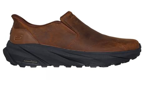 Skechers USA Men's Conner-Rayne Mokassin, CDB (Crazy Horse Dunkelbraun), 42.5 EU von Skechers USA Men's