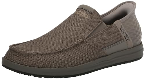 Skechers USA Men's Herren Melson-Bentin 210596 Moc Toe Casual Slip-Ins, Beige, 44 EU von Skechers