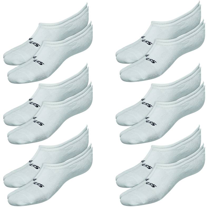12 Paar Skechers Unisex Footies Mesh Ventilation Socken SK44008 von Skechers