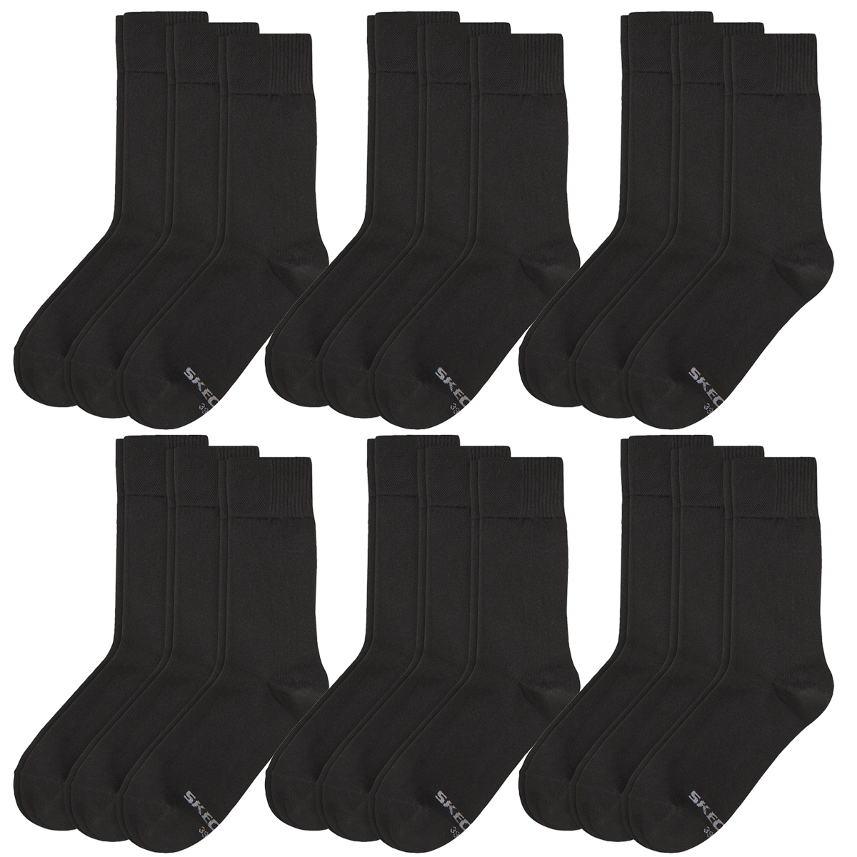 18 Paar Skechers Herren Sportsocken Crew Socken SK41007 von Skechers