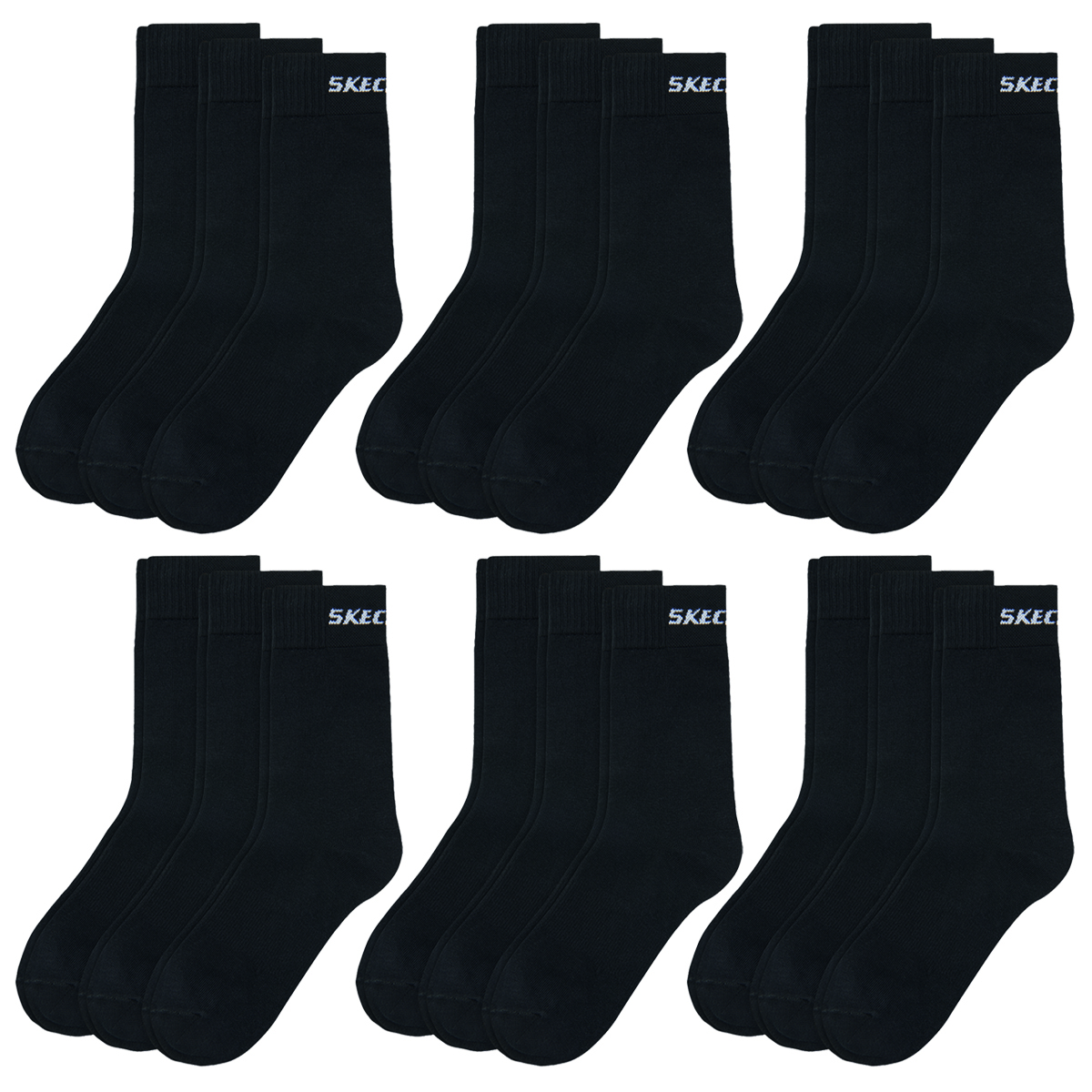 18 Paar Skechers Unisex Basic Socken SK41040 von Skechers