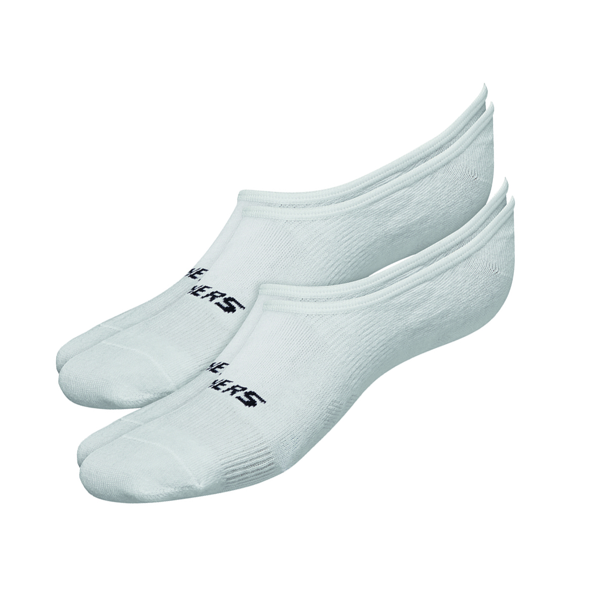 2 Paar Skechers Unisex Footies Mesh Ventilation Socken SK44008 von Skechers