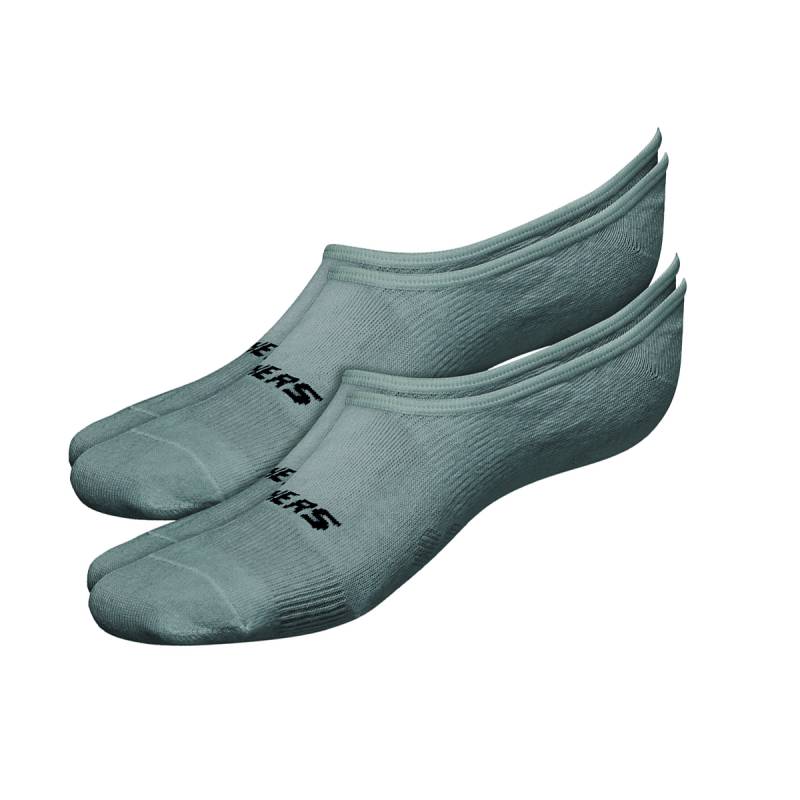 2 Paar Skechers Unisex Footies Mesh Ventilation Socken SK44008 von Skechers