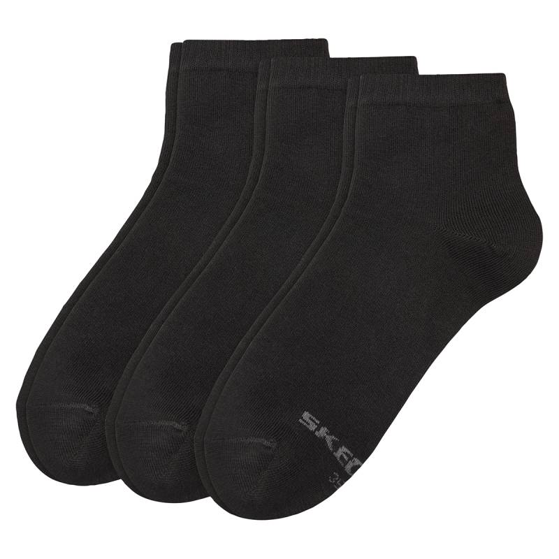 3 Paar Skechers Women basic Quarter Damen Sportsocken Socken SK42005 von Skechers