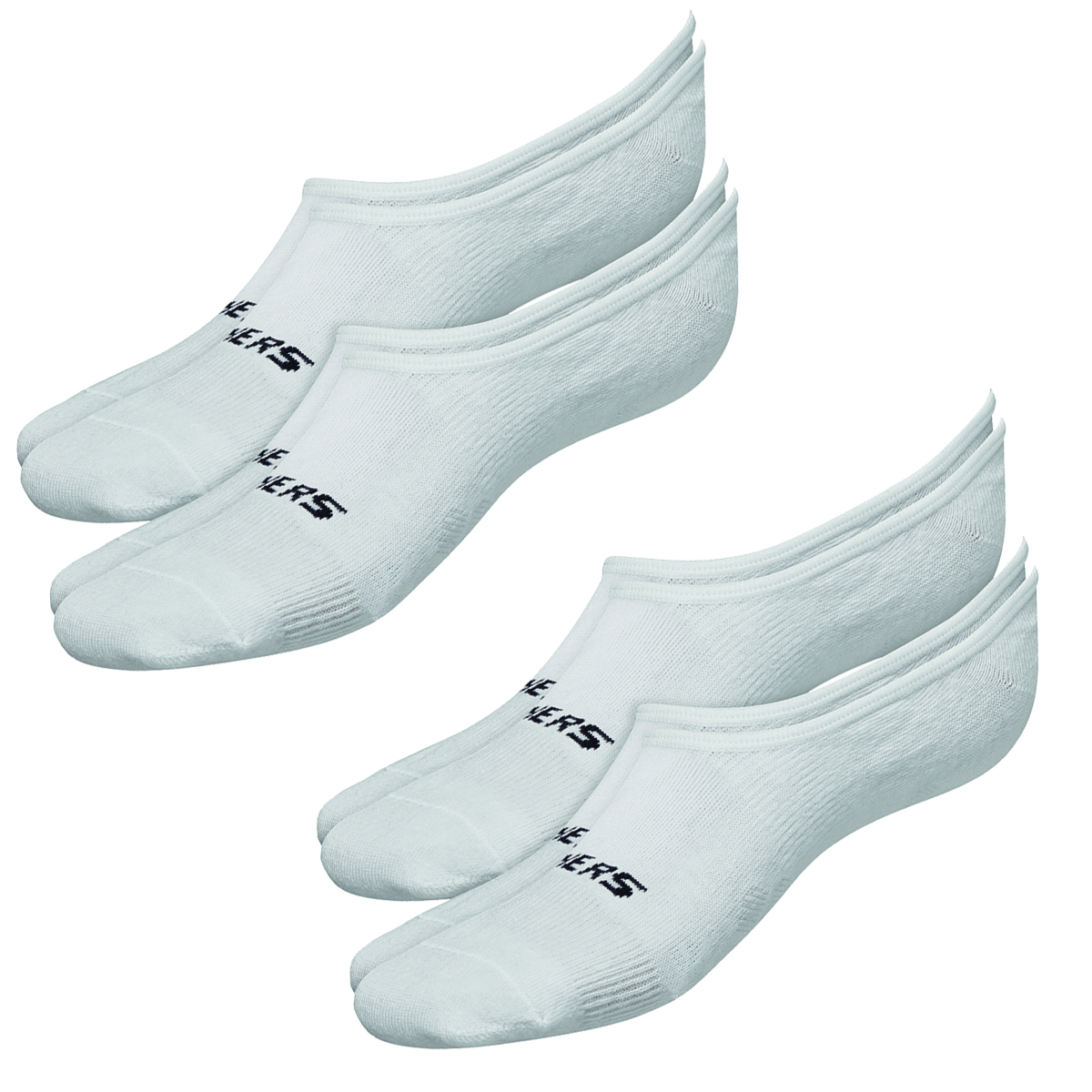 4 Paar Skechers Unisex Footies Mesh Ventilation Socken SK44008 von Skechers