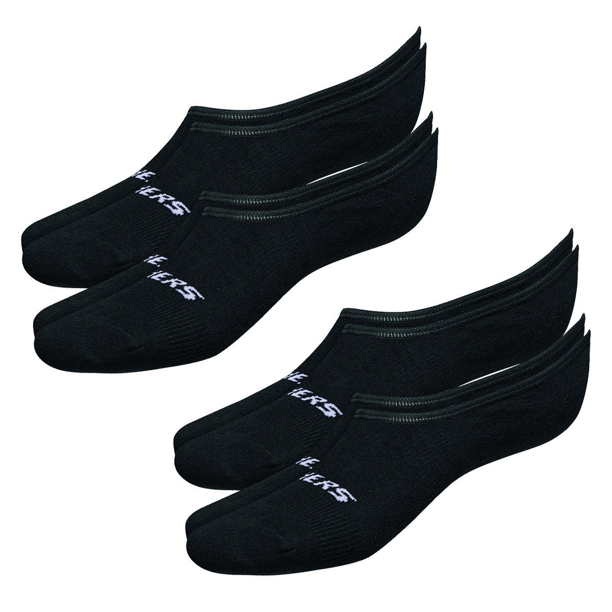 4 Paar Skechers Unisex Footies Mesh Ventilation Socken SK44008 von Skechers