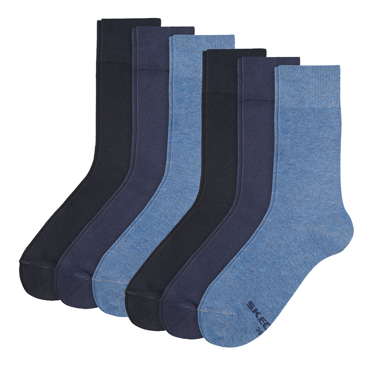 6 Paar Skechers Herren Sportsocken Crew Socken SK41007 von Skechers