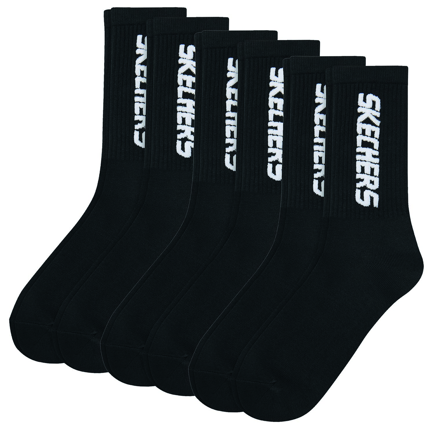 6 Paar Skechers Unisex Sportsocken Tennissocken cushioned line Socken SK41042 von Skechers