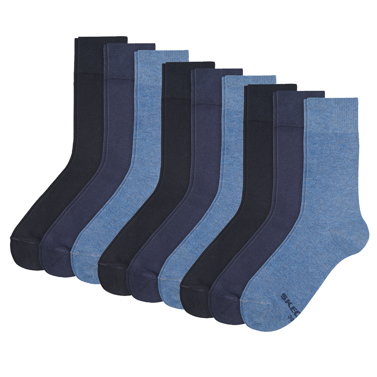 9 Paar Skechers Herren Sportsocken Crew Socken SK41007 von Skechers