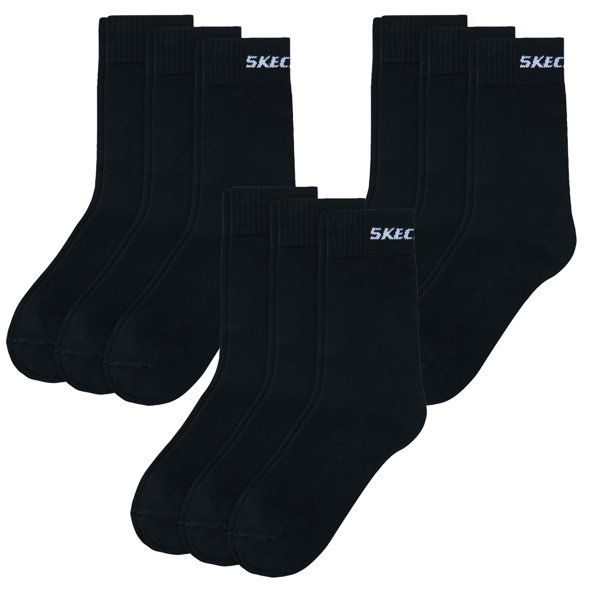 9 Paar Skechers Unisex Basic Socken SK41040 von Skechers