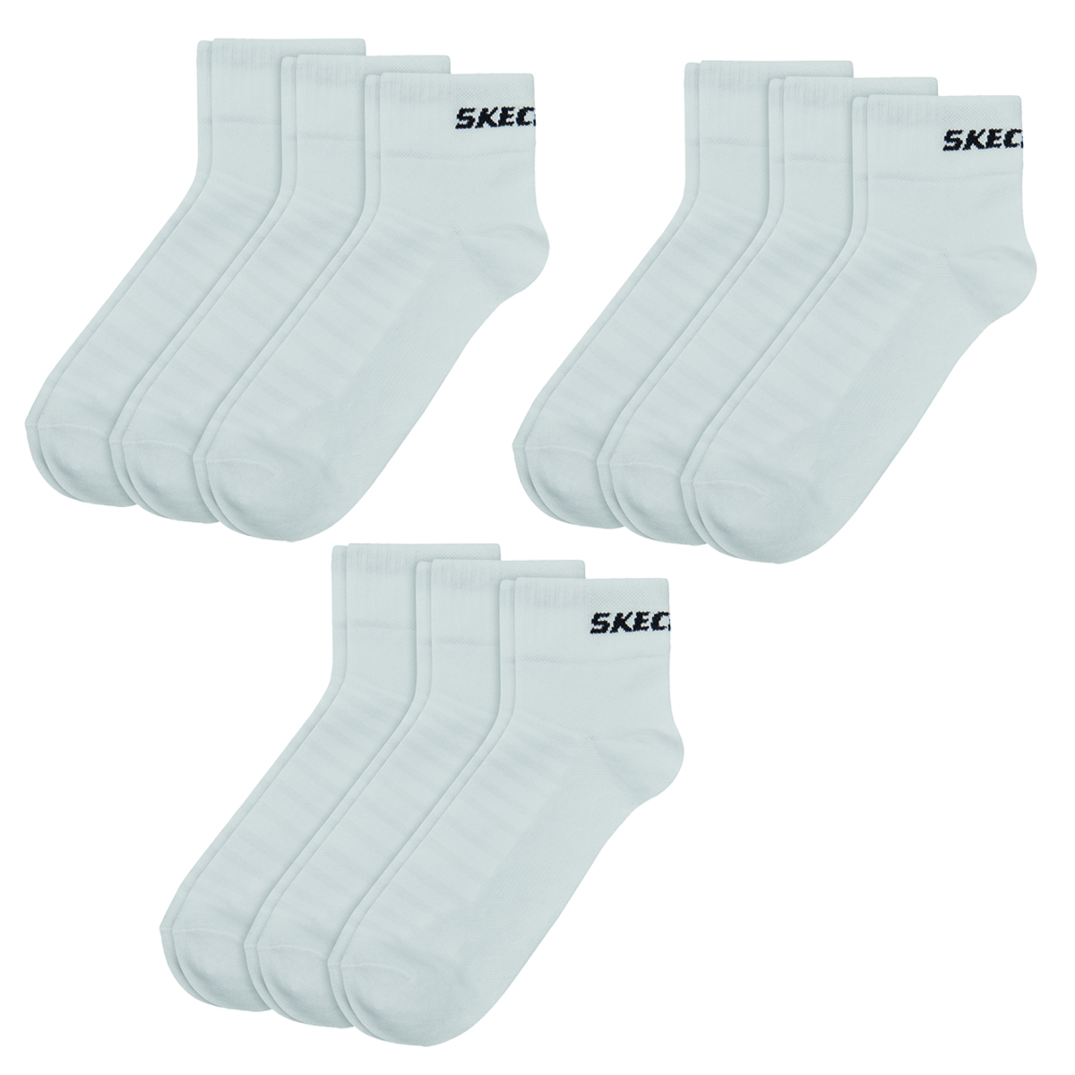 9 Paar Skechers Unisex Quarter Socken SK42017 von Skechers