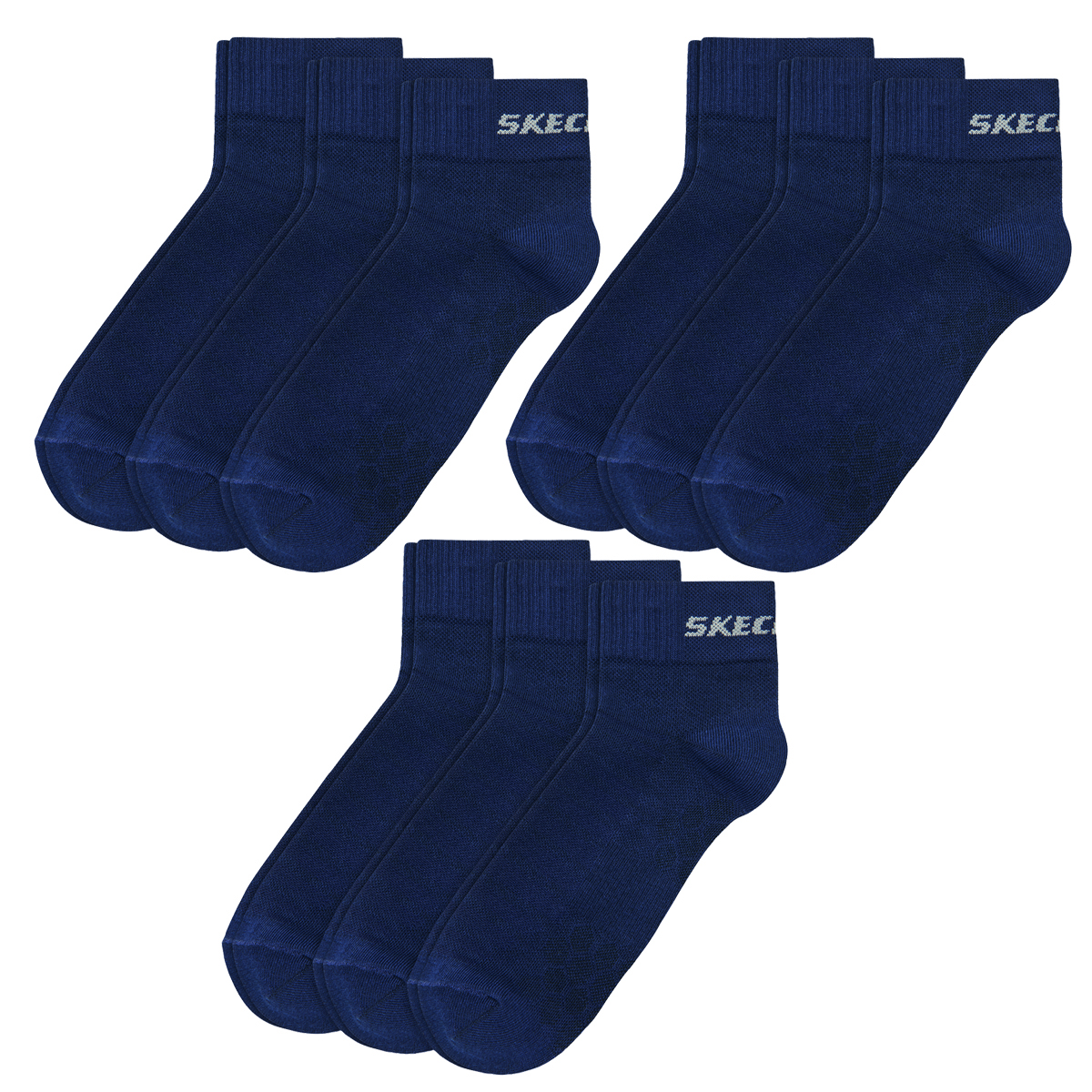 9 Paar Skechers Unisex Quarter Socken SK42017 von Skechers