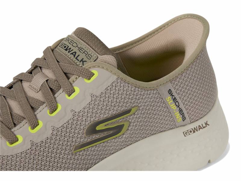 Skechers Slip-ins Go Walk Flex Herren Sneakers, taupe 47 von Skechers