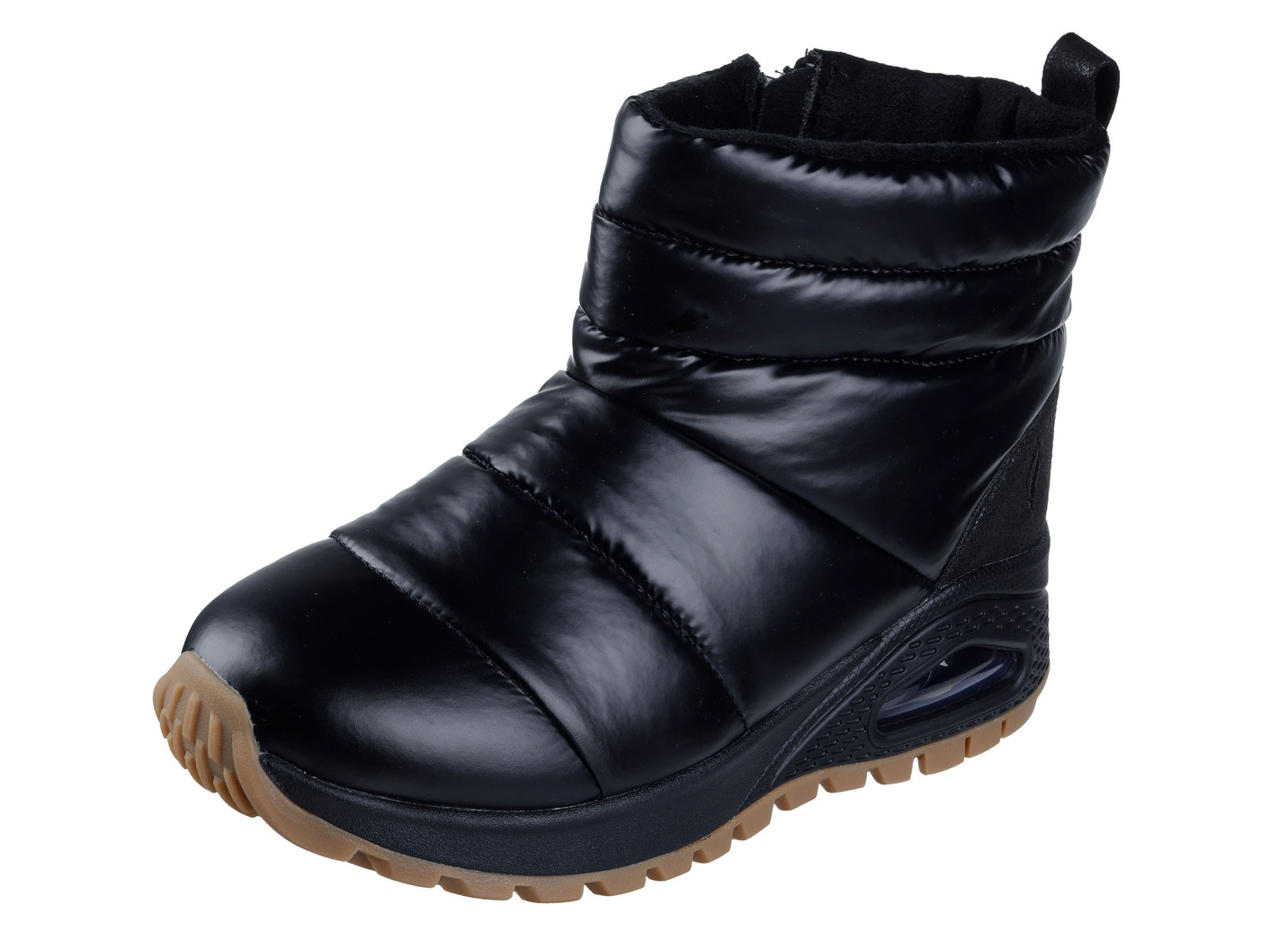 SKECHERS, gefütterte Damen-Boots, Winterschuhe, mit Reißverschluss, Schwarz, Größe 38 von Skechers