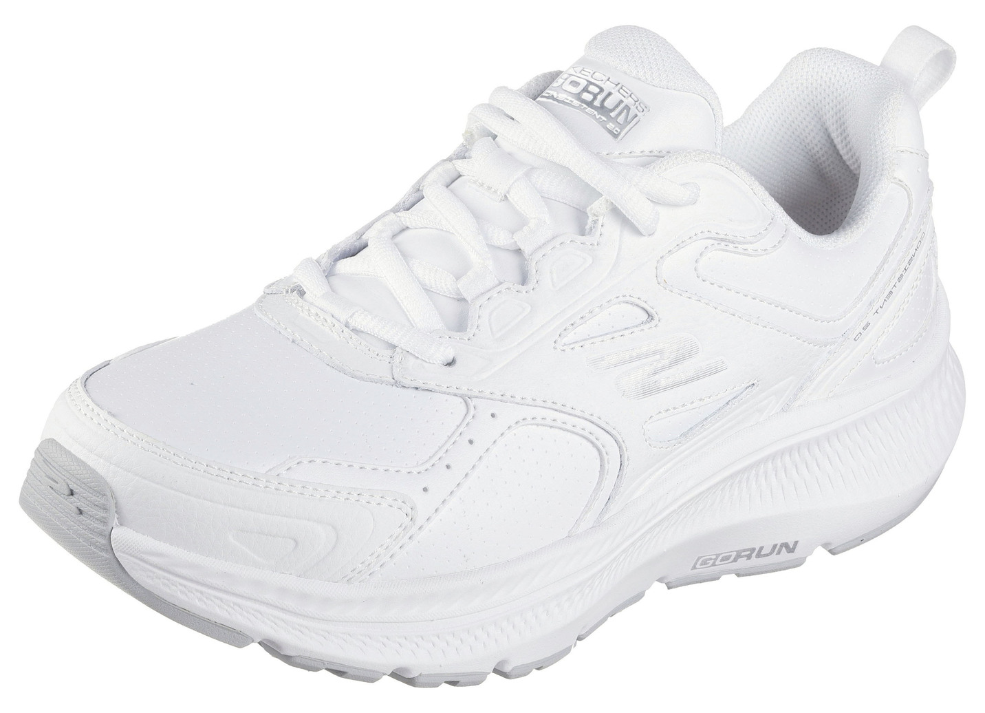 SKECHERS, sportliche Damen-Sneaker, aus Leder, Weiss, Größe 37 von Skechers