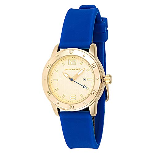SKECHERS Damen Analog Quarz Uhr mit Silikon Armband SR6052 von Skechers