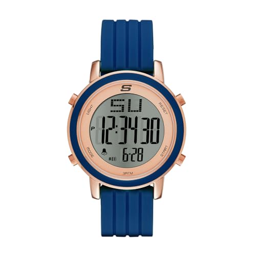 SKECHERS Damen Digital Uhr mit Silikon Armband SR6010 von Skechers