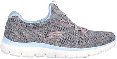 SKECHERS Damen Freizeitschuhe SUMMITS-FUN FLARE Grau - Gr. - 41 von Skechers