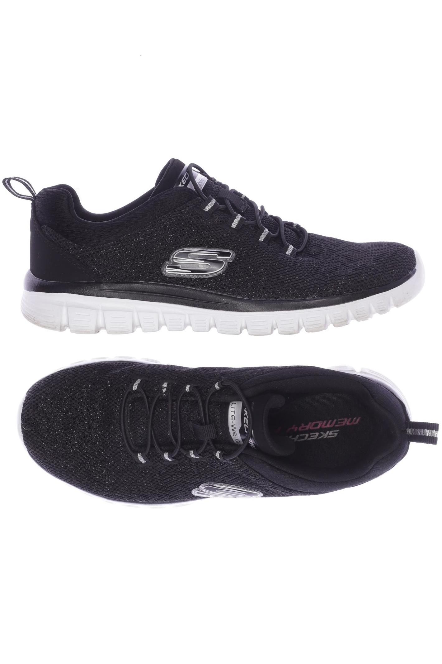 SKECHERS Damen Sneakers, schwarz von Skechers