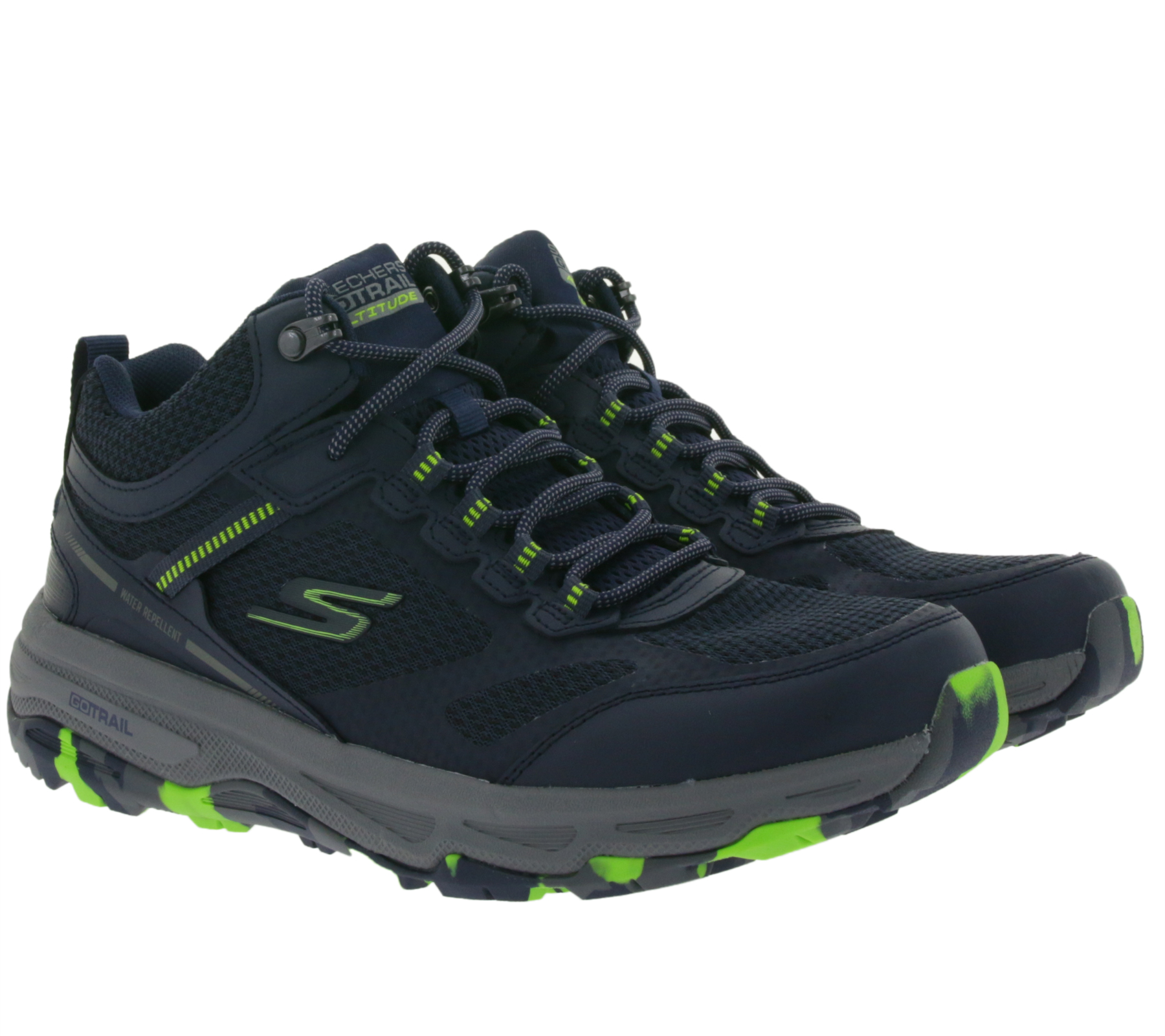 SKECHERS Go Run Trail Altitude Anorak Herren Trailrunning-Schuhe wasserabweisende Hiking-Schuhe mit Ortholite-Einlegesohle 220597/NVY Navy von Skechers